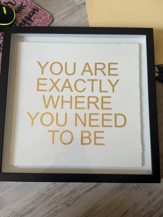 Other - Motivational Wall Art - Gold Text on White